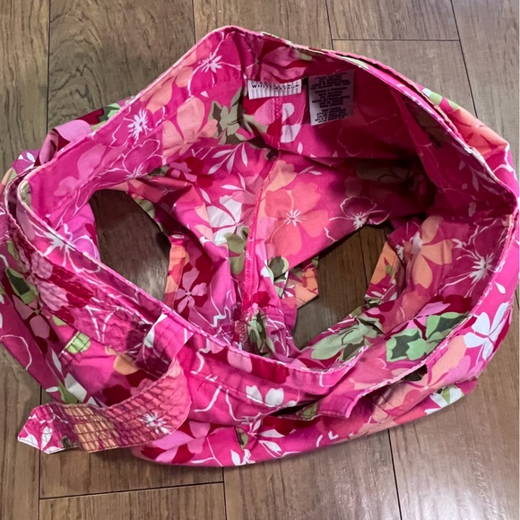 White Stag Hot Pink Y2K Barbie Tropical Hawaiian Floral Belted Cargo Skort Sz 6 - Picture 7 of 8